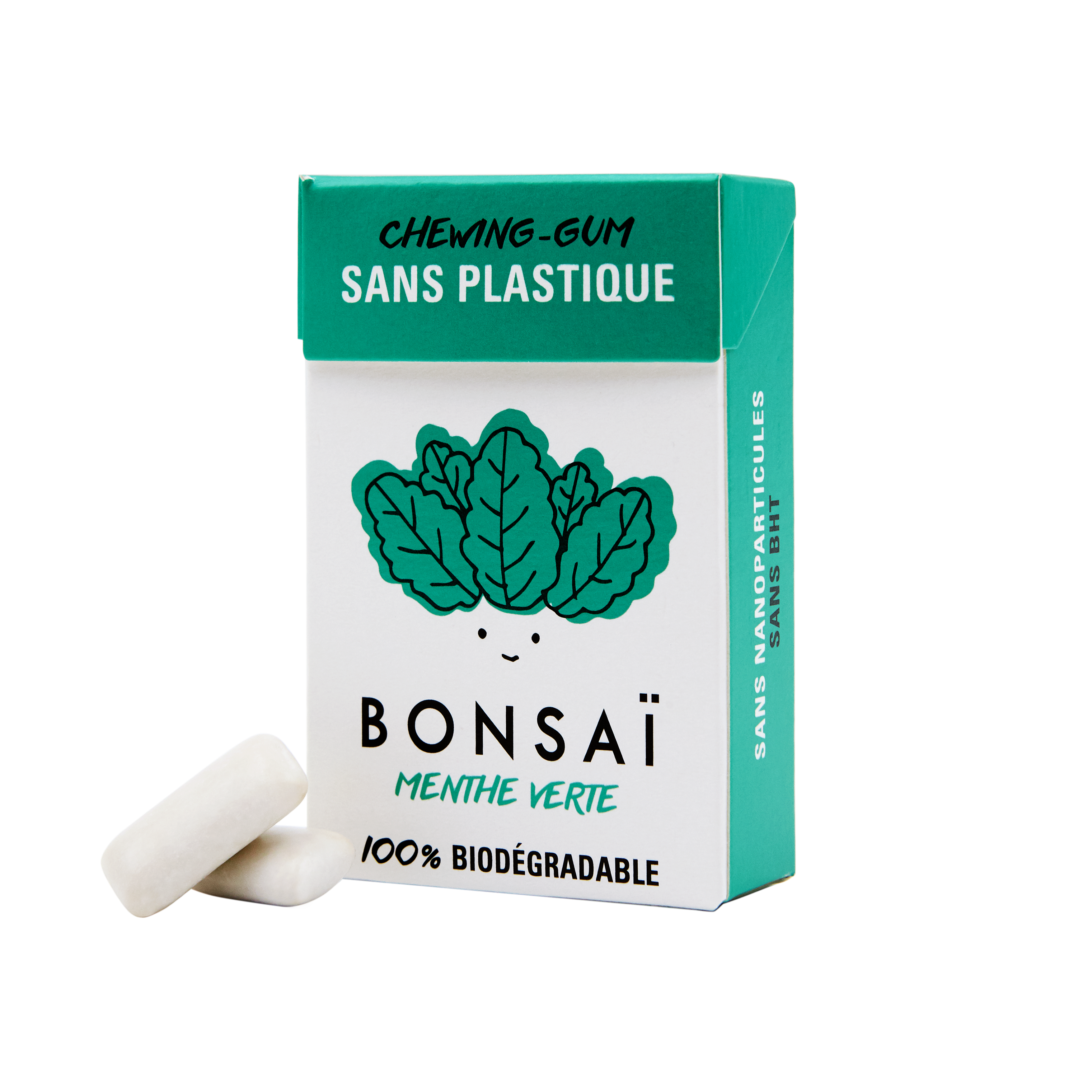 BONSAÏ : Chewing-gum naturel menthe verte