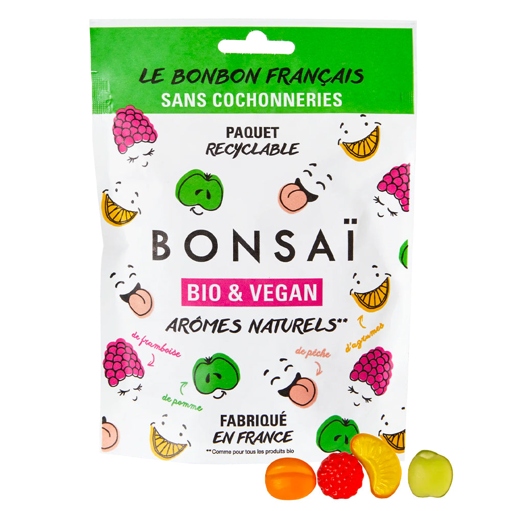 BONSAÏ : Bonbons multi-fruits bio & vegan : 100g