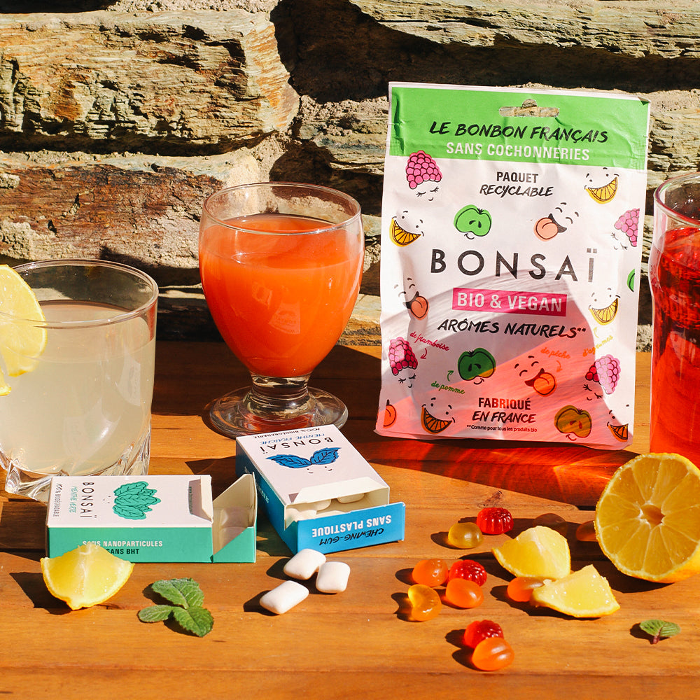 BONSAÏ : Bonbons multi-fruits bio & vegan : 100g