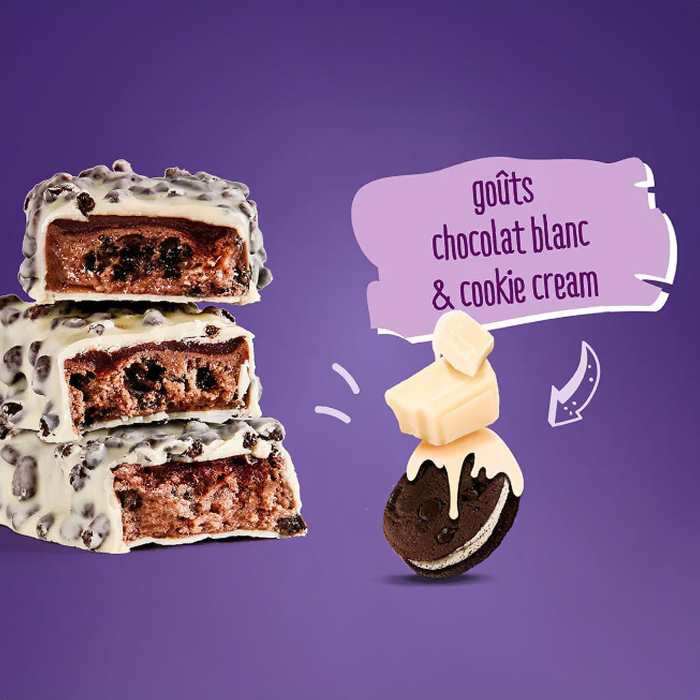 JOYFUEL: White chocolate and cookie cream: x12 protein bars