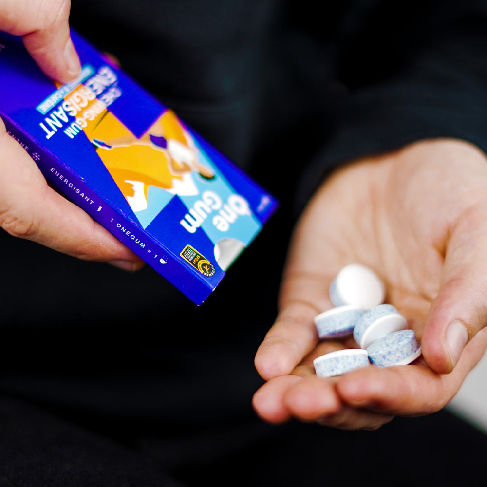 OneGum : Le chewing-gum énergisant : 5 paquets de 10 gommes à mâcher