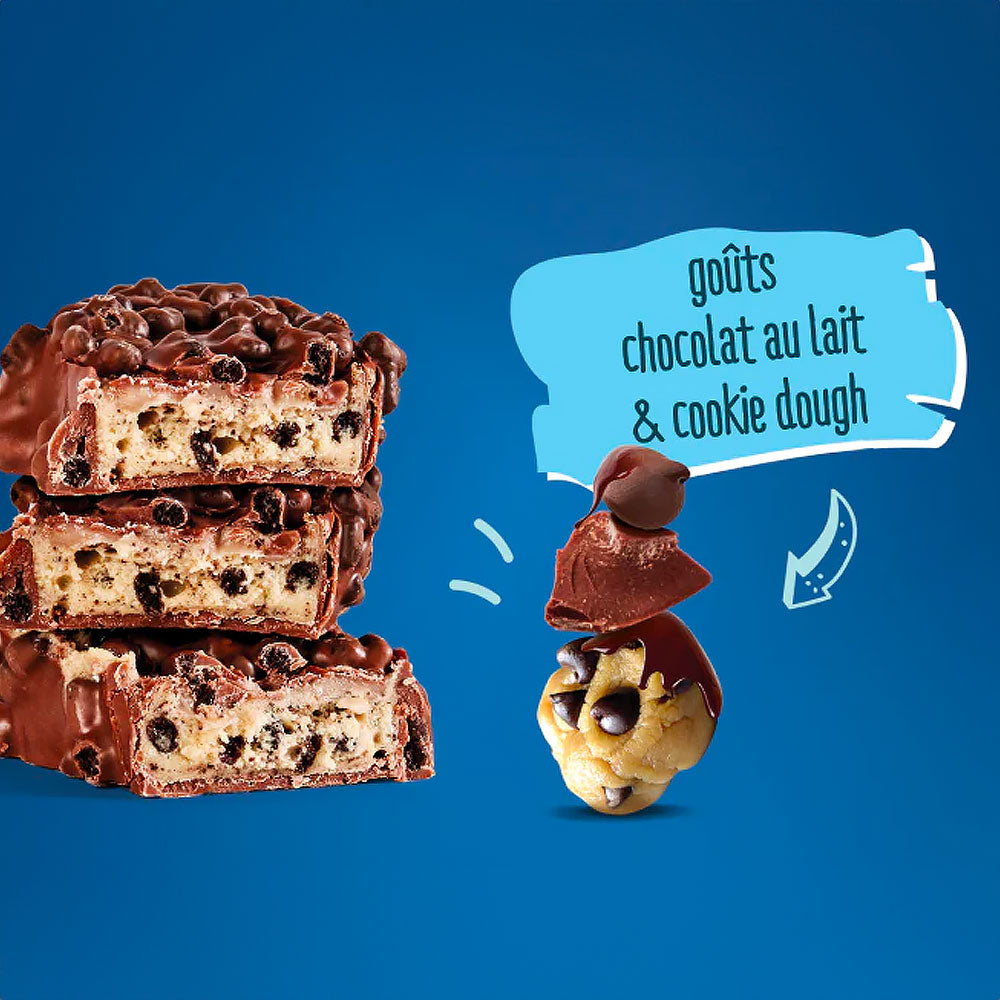 JOYFUEL: Milk chocolate and cookie dough: x12 protein bars